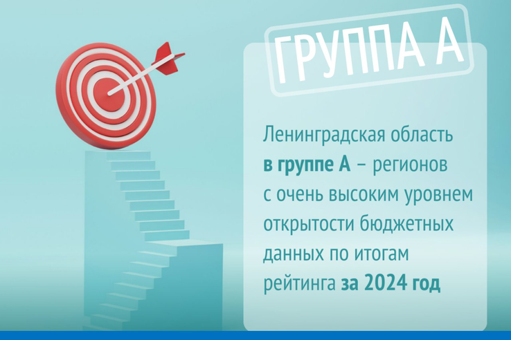Ленинградская область вошла в наивысшую группу по открытости бюджетных данных за 2024 год